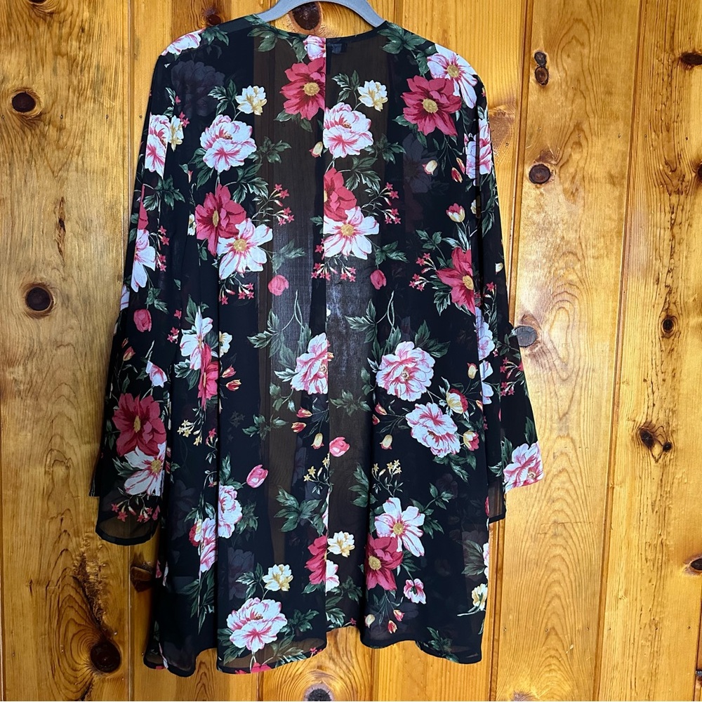 Torrid Floral Chiffon Kimono - Picture 3 of 8